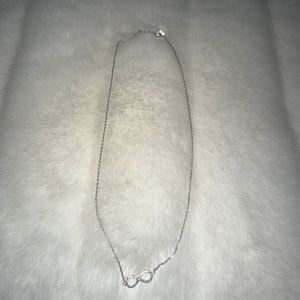 Silver infinity necklace